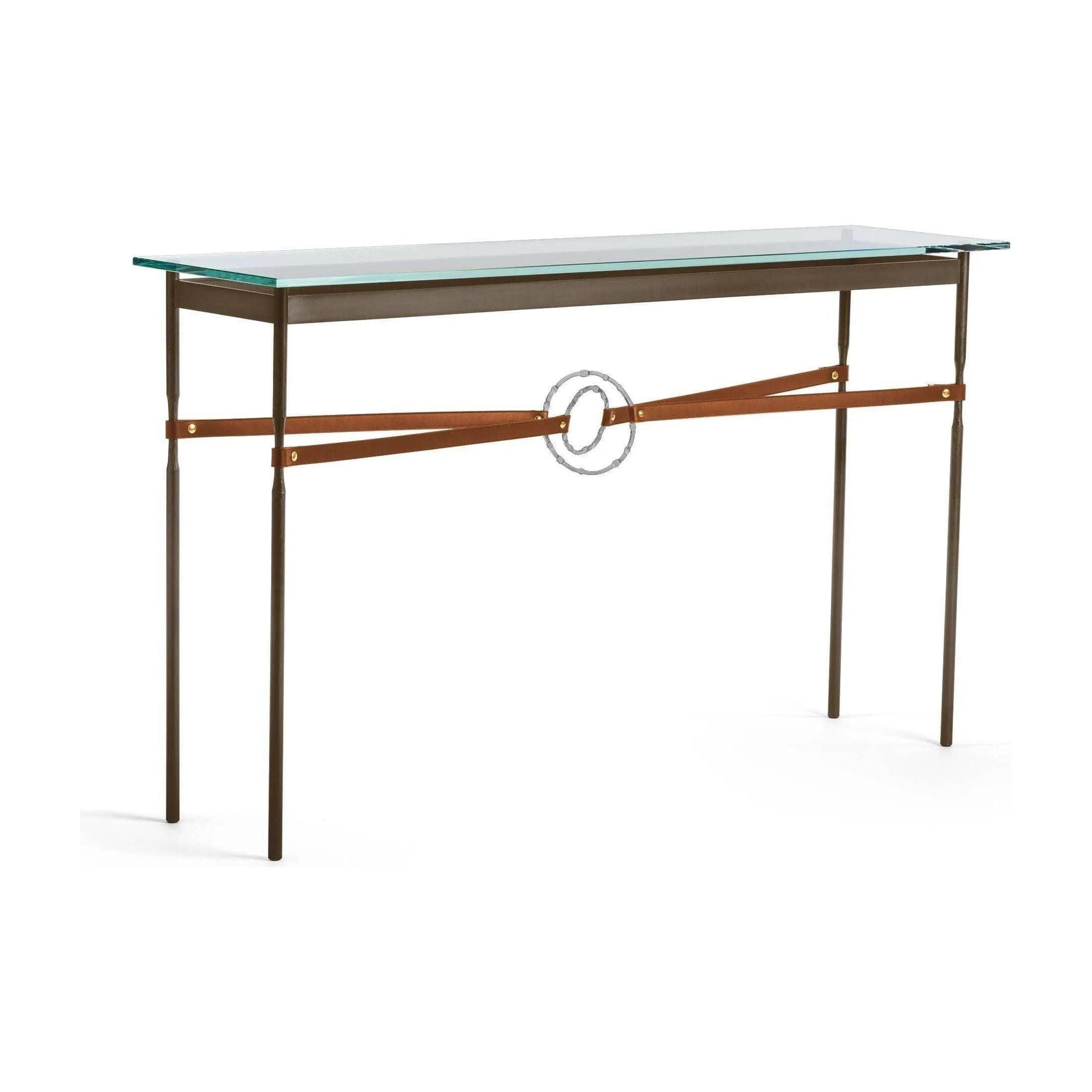 Hubbardton Forge - Equus Chestnut Leather Console Table - 750118-05-82-LC-VA0714 - Canada Light Shop