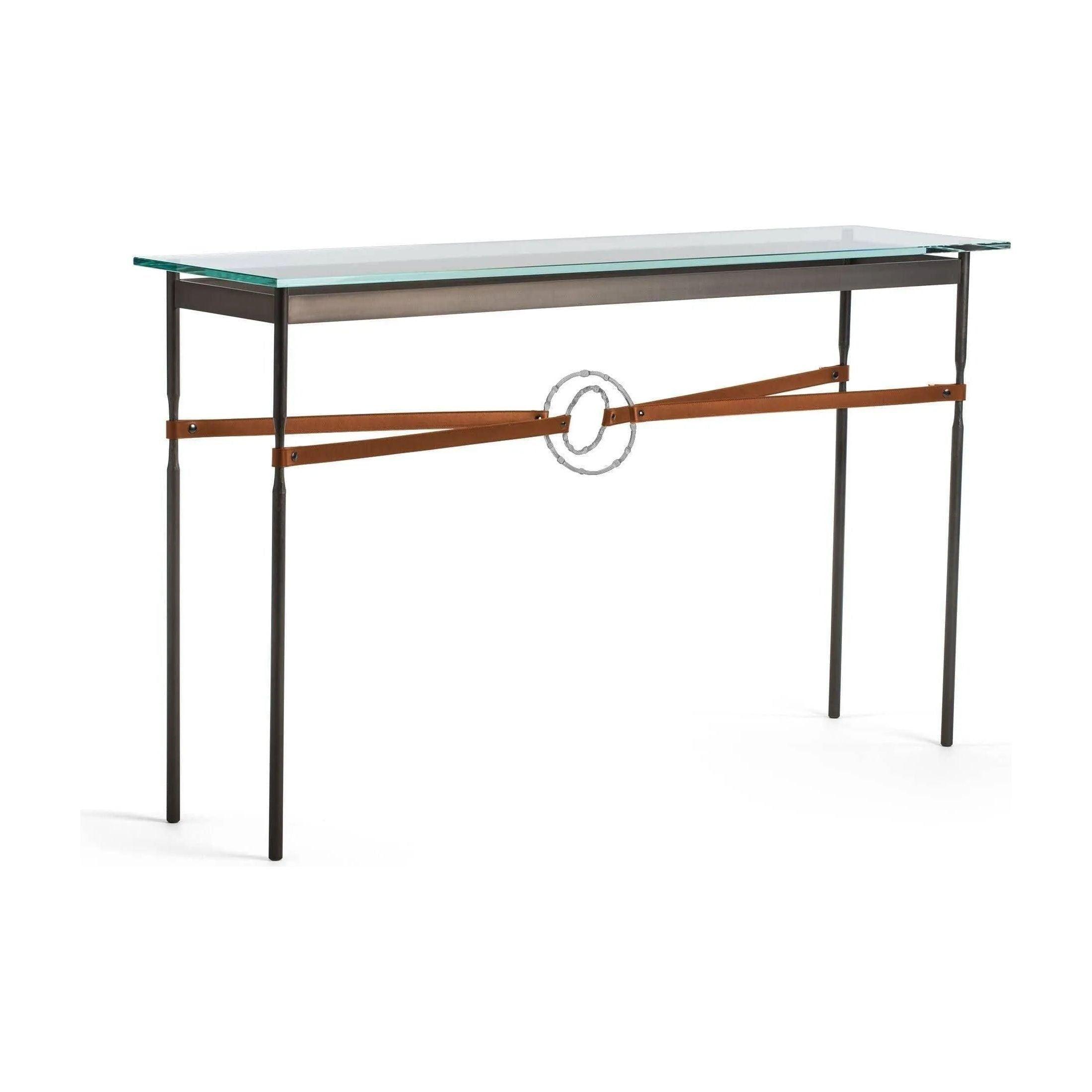 Hubbardton Forge - Equus Chestnut Leather Console Table - 750118-07-82-LC-VA0714 - Canada Light Shop