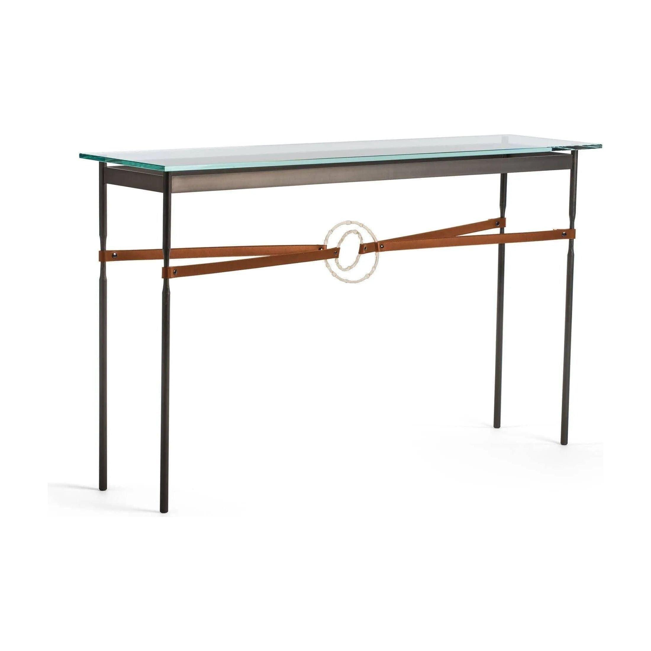 Hubbardton Forge - Equus Chestnut Leather Console Table - 750118-07-84-LC-VA0714 - Canada Light Shop