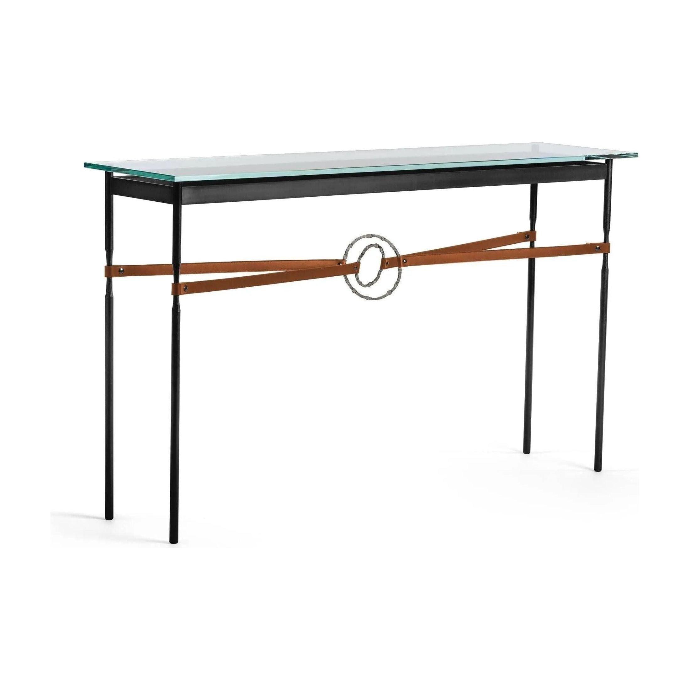 Hubbardton Forge - Equus Chestnut Leather Console Table - 750118-10-20-LC-VA0714 - Canada Light Shop