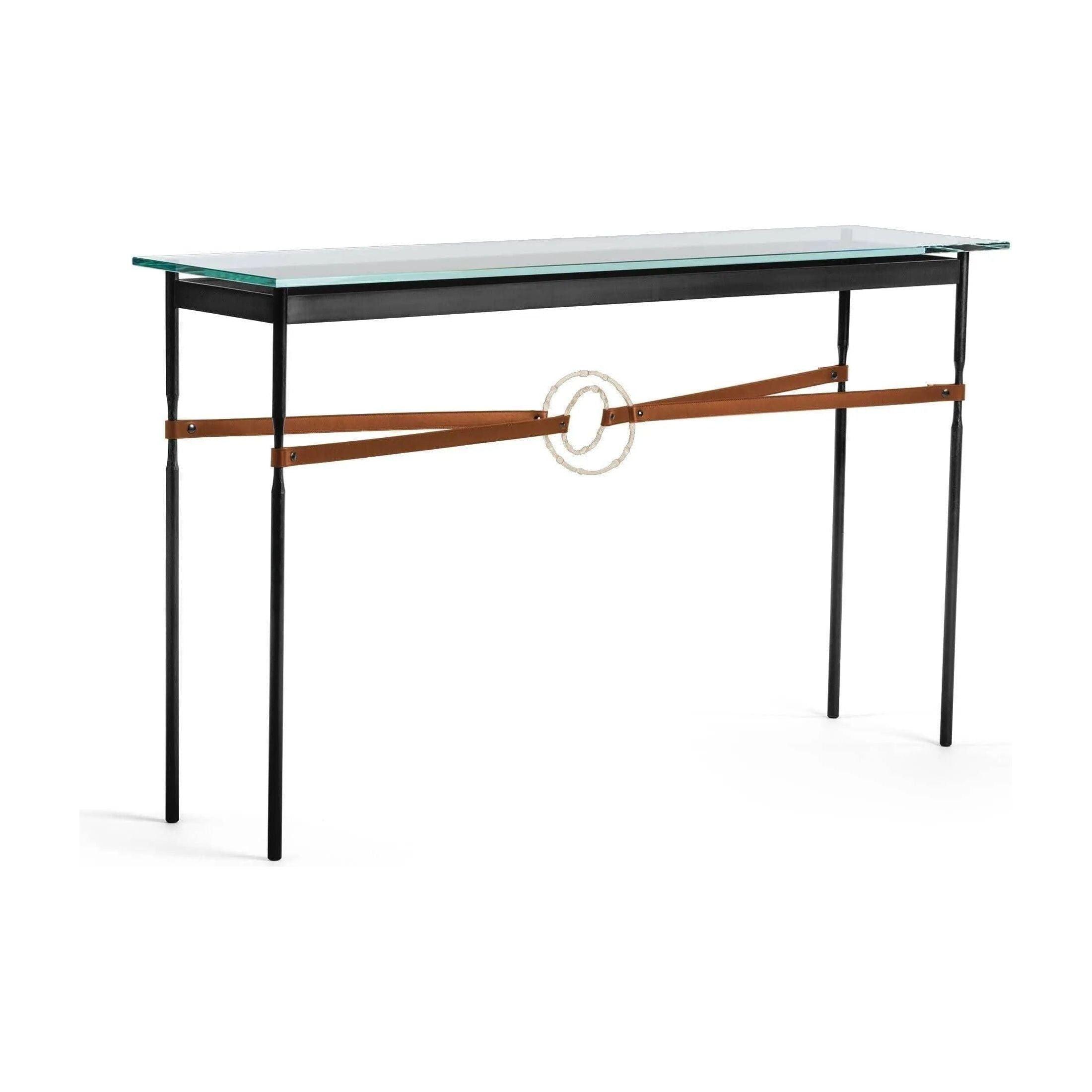 Hubbardton Forge - Equus Chestnut Leather Console Table - 750118-10-84-LC-VA0714 - Canada Light Shop