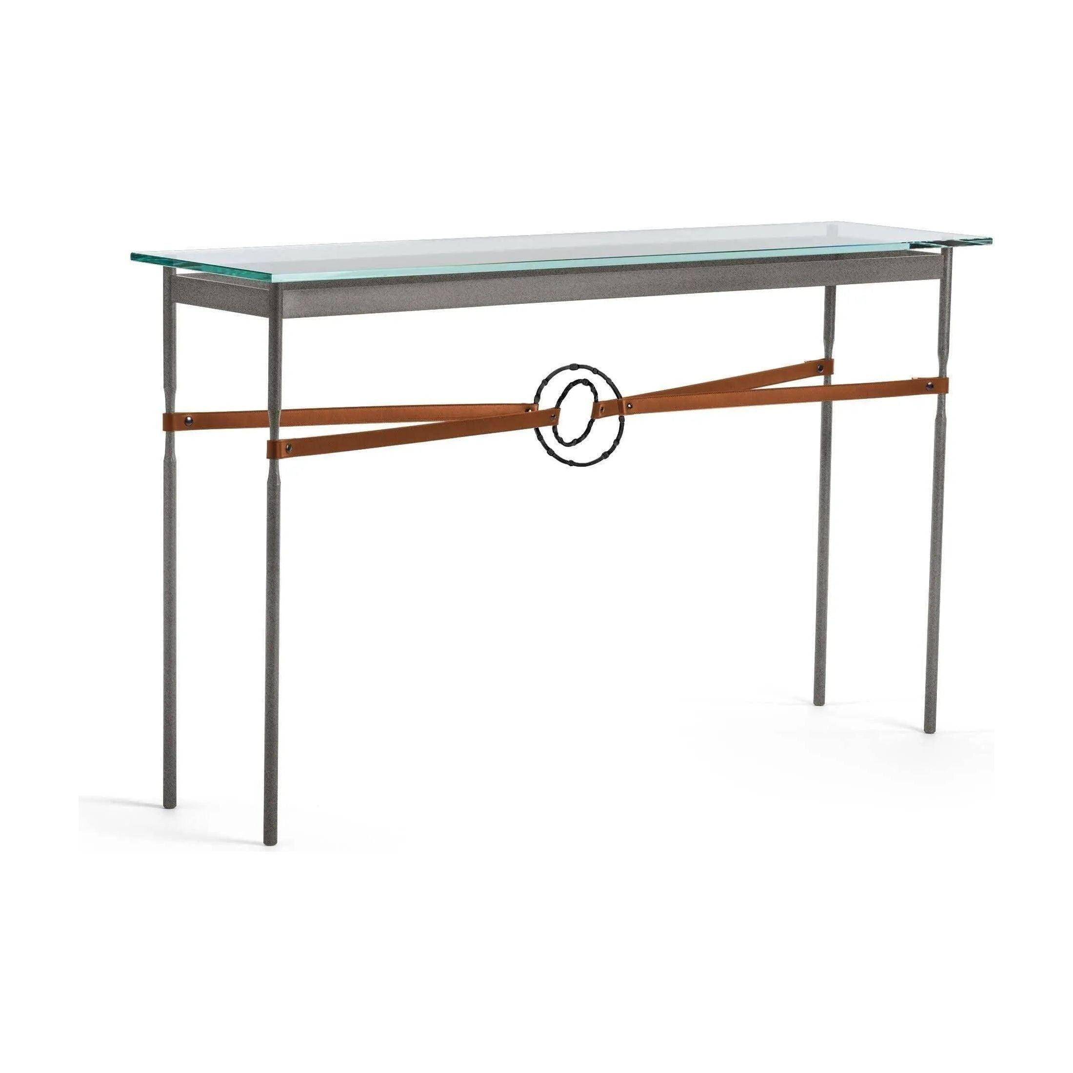 Hubbardton Forge - Equus Chestnut Leather Console Table - 750118-20-10-LC-VA0714 - Canada Light Shop