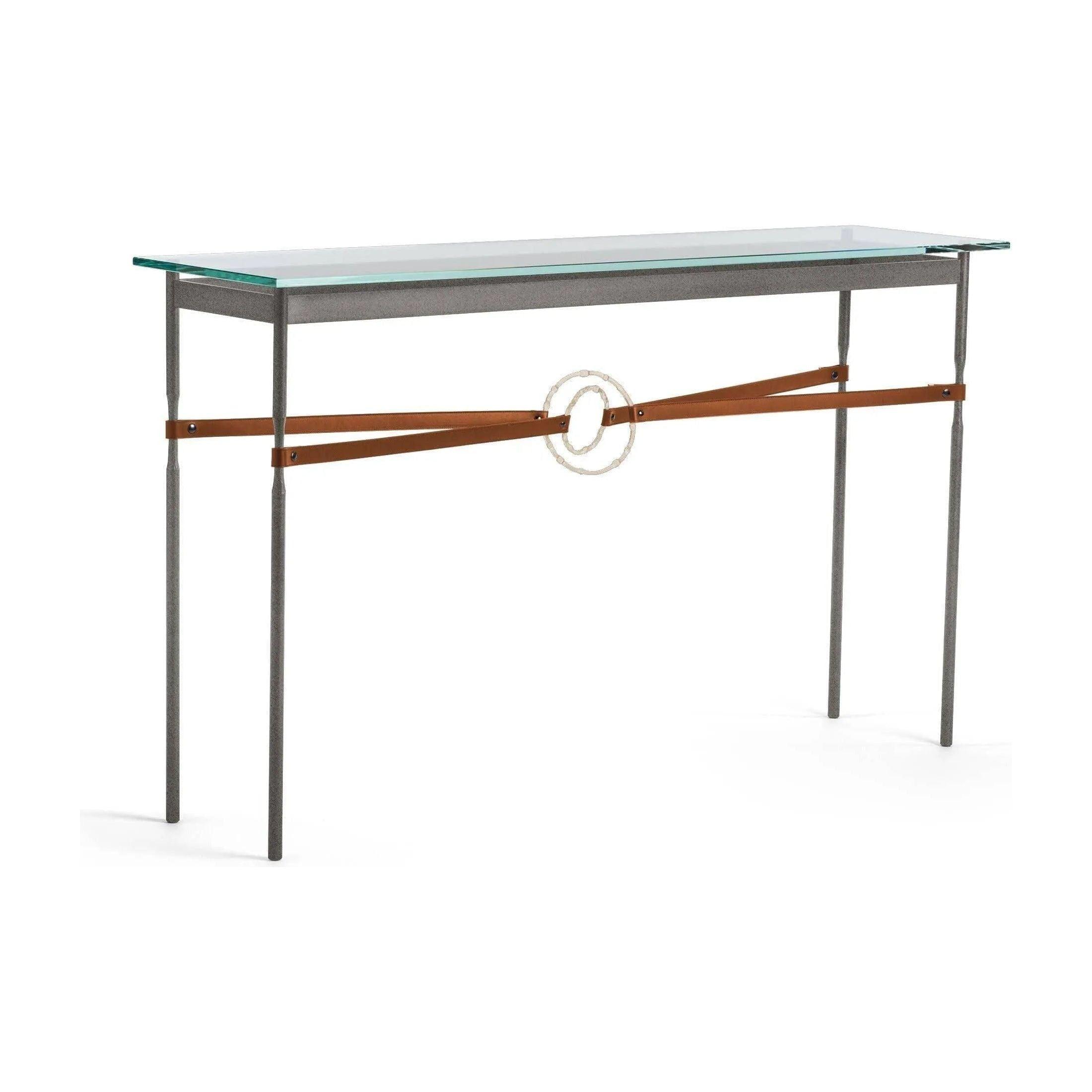 Hubbardton Forge - Equus Chestnut Leather Console Table - 750118-20-84-LC-VA0714 - Canada Light Shop