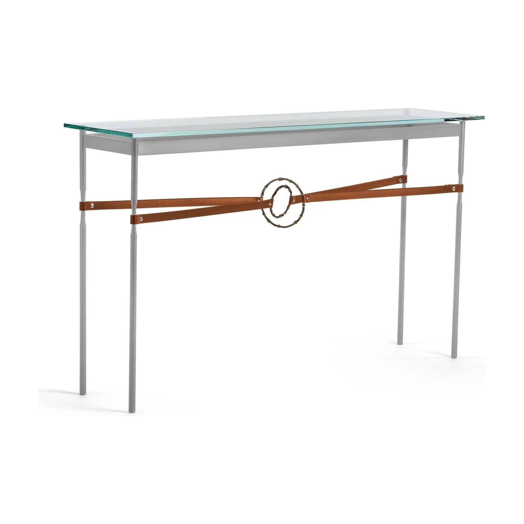 Hubbardton Forge - Equus Chestnut Leather Console Table - 750118-82-05-LC-VA0714 - Canada Light Shop