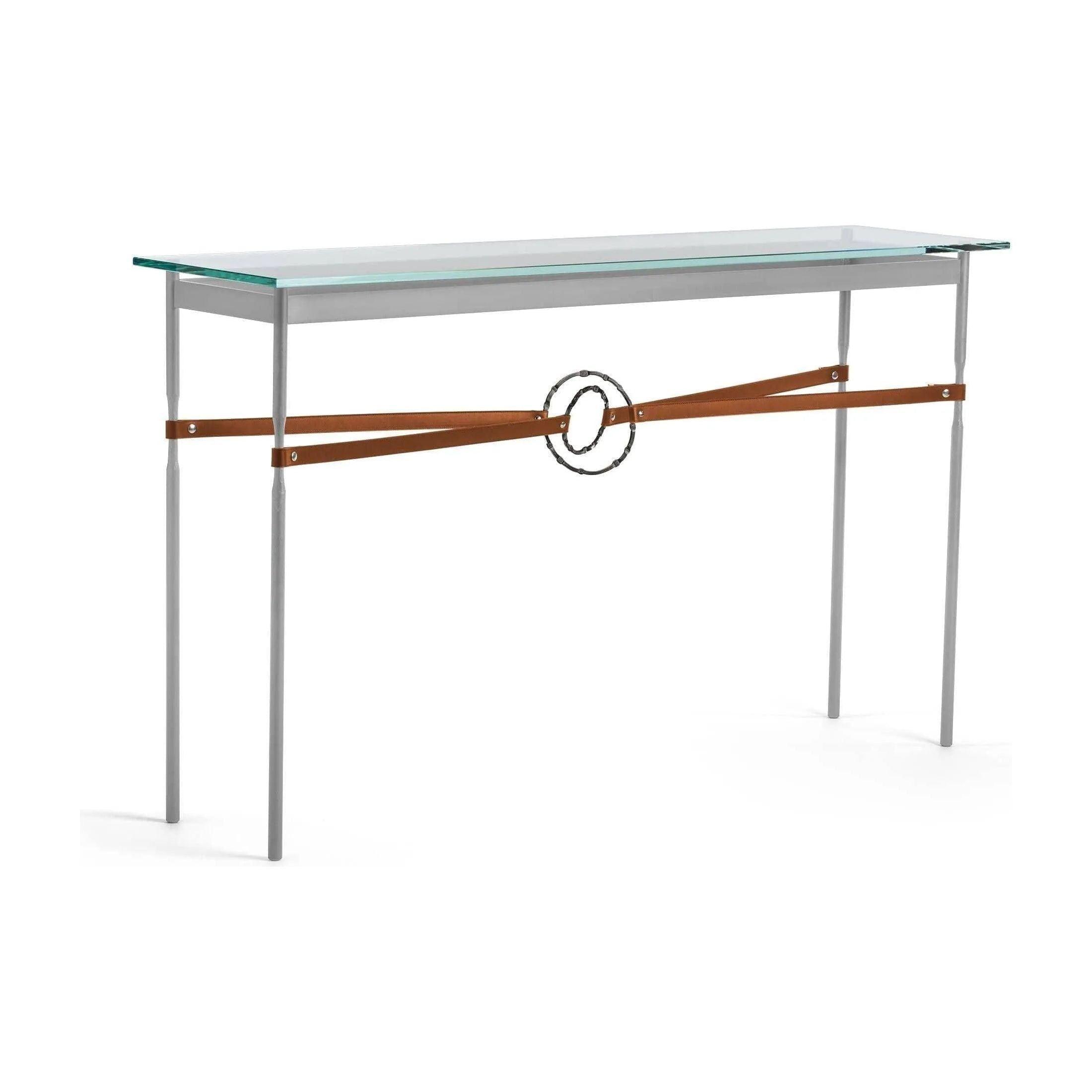 Hubbardton Forge - Equus Chestnut Leather Console Table - 750118-82-07-LC-VA0714 - Canada Light Shop