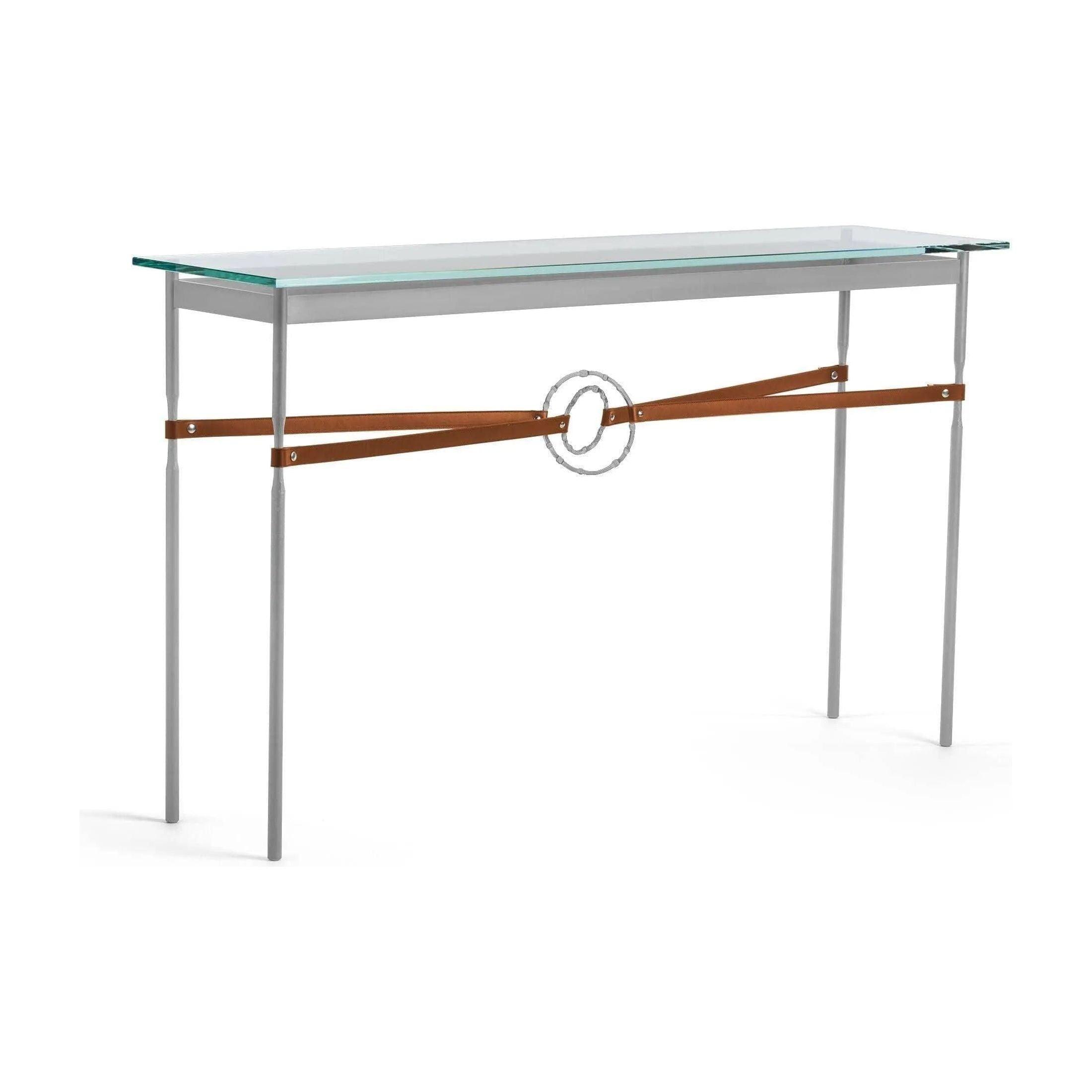 Hubbardton Forge - Equus Chestnut Leather Console Table - 750118-82-82-LC-VA0714 - Canada Light Shop