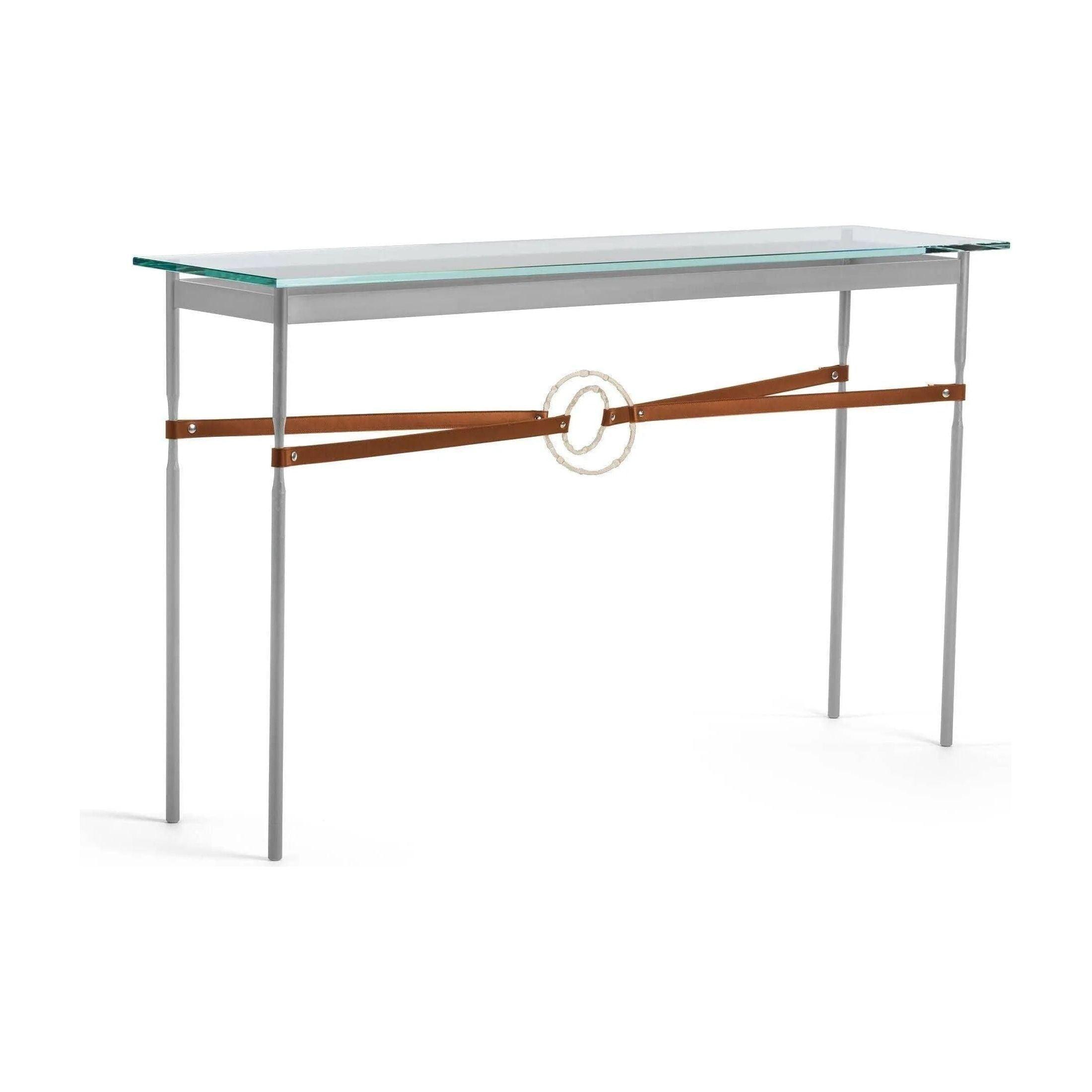 Hubbardton Forge - Equus Chestnut Leather Console Table - 750118-82-84-LC-VA0714 - Canada Light Shop