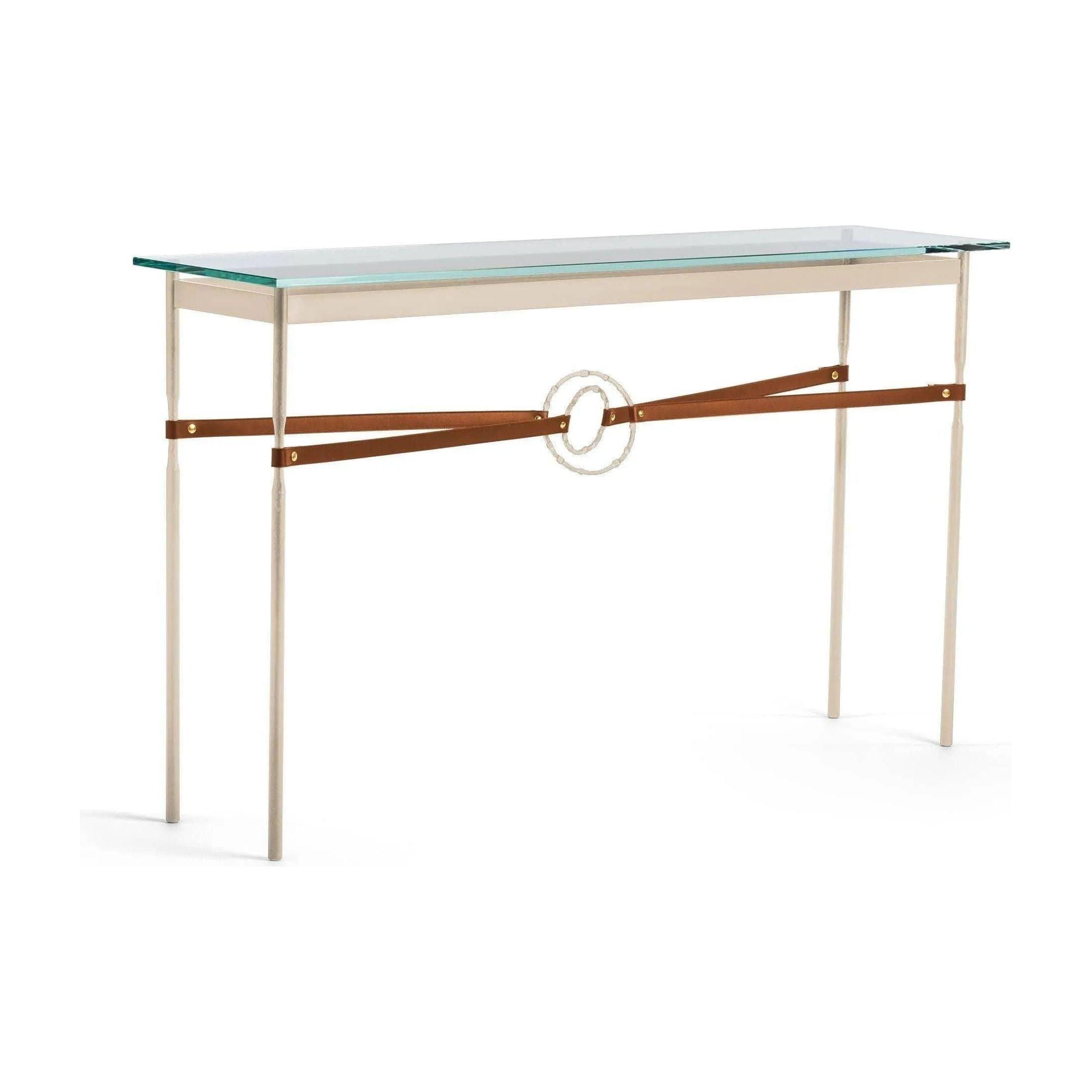 Hubbardton Forge - Equus Chestnut Leather Console Table - 750118-84-84-LC-VA0714 - Canada Light Shop