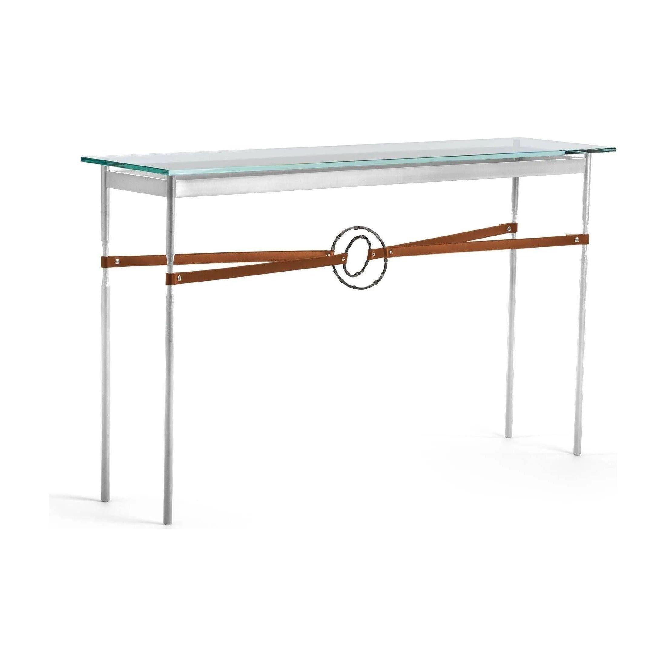 Hubbardton Forge - Equus Chestnut Leather Console Table - 750118-85-07-LC-VA0714 - Canada Light Shop