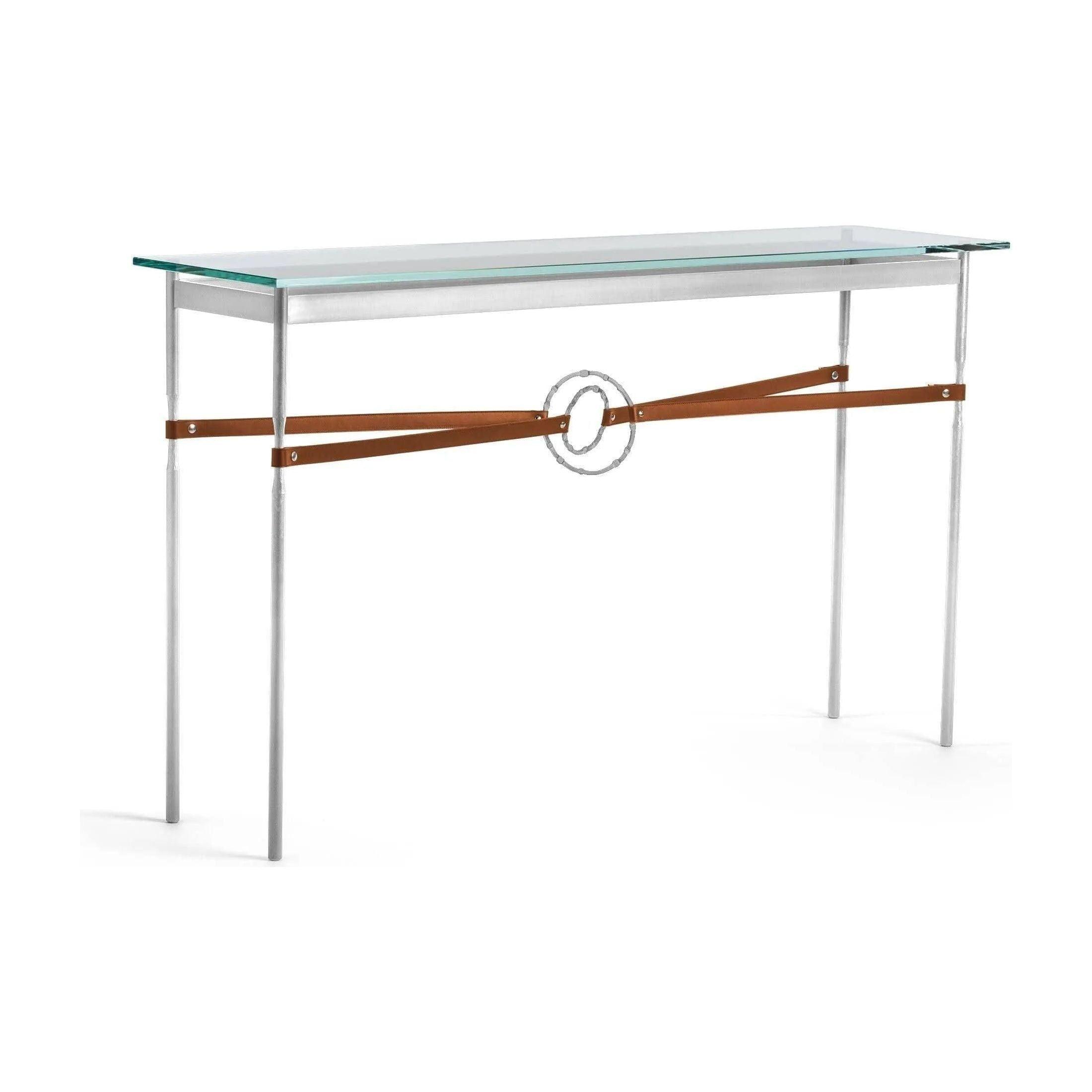 Hubbardton Forge - Equus Chestnut Leather Console Table - 750118-85-82-LC-VA0714 - Canada Light Shop
