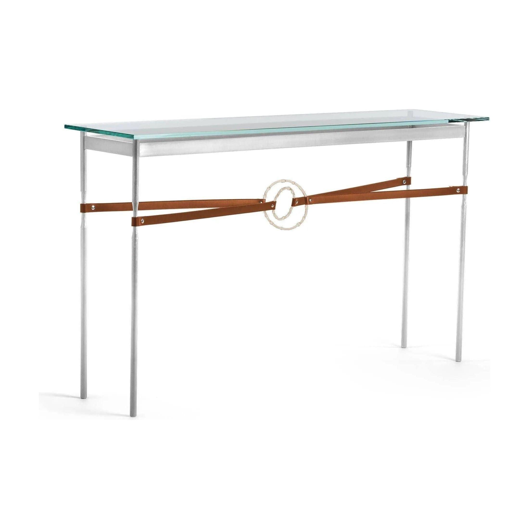 Hubbardton Forge - Equus Chestnut Leather Console Table - 750118-85-84-LC-VA0714 - Canada Light Shop