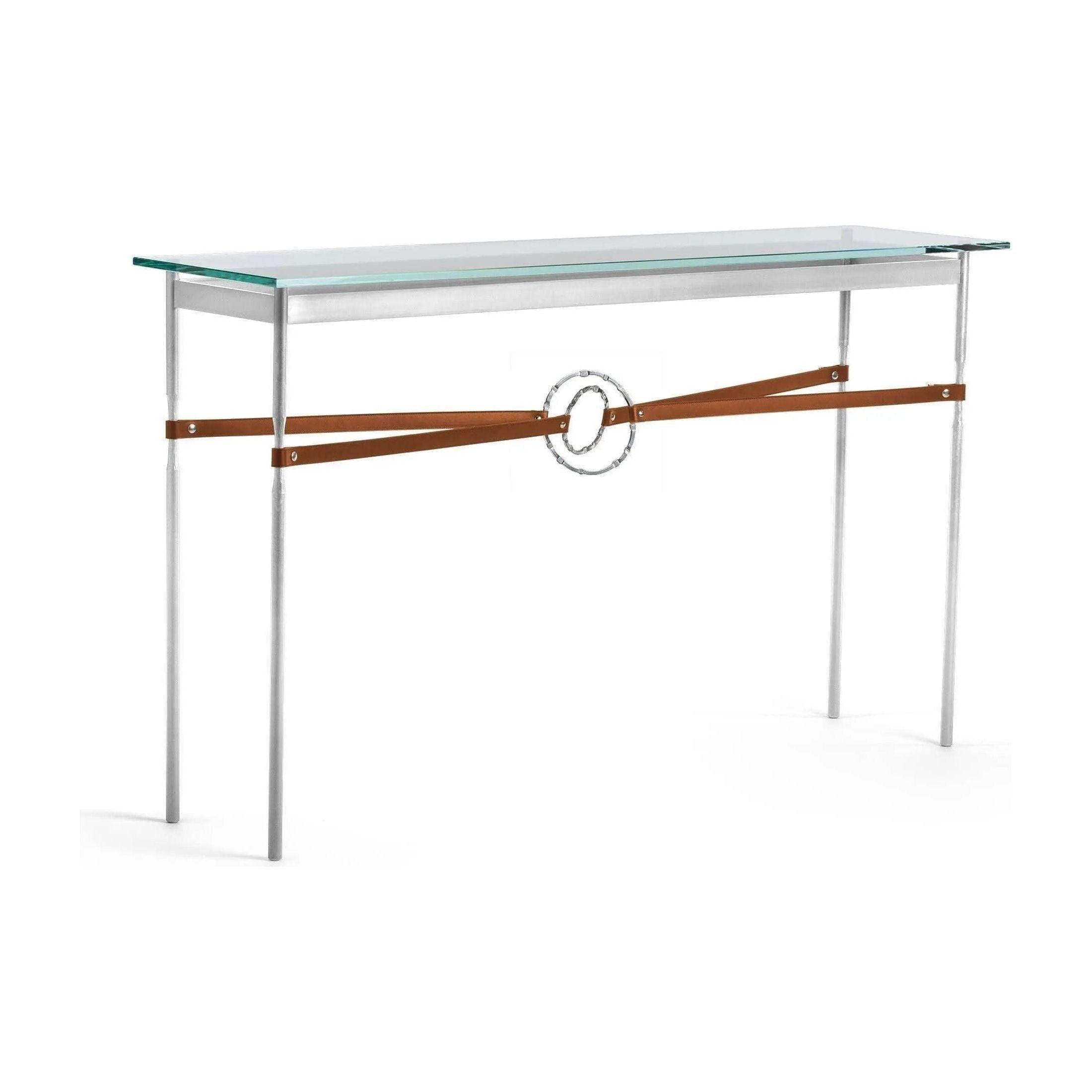 Hubbardton Forge - Equus Chestnut Leather Console Table - 750118-85-85-LC-VA0714 - Canada Light Shop