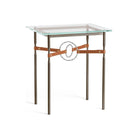Hubbardton Forge - Equus Chestnut Leather Side Table - 750116-05-82-LC-VA0717 - Canada Light Shop