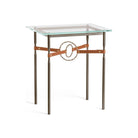Hubbardton Forge - Equus Chestnut Leather Side Table - 750116-05-84-LC-VA0717 - Canada Light Shop