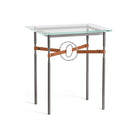 Hubbardton Forge - Equus Chestnut Leather Side Table - 750116-07-82-LC-VA0717 - Canada Light Shop