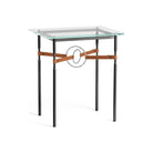 Hubbardton Forge - Equus Chestnut Leather Side Table - 750116-10-82-LC-VA0717 - Canada Light Shop