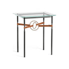 Hubbardton Forge - Equus Chestnut Leather Side Table - 750116-10-84-LC-VA0717 - Canada Light Shop