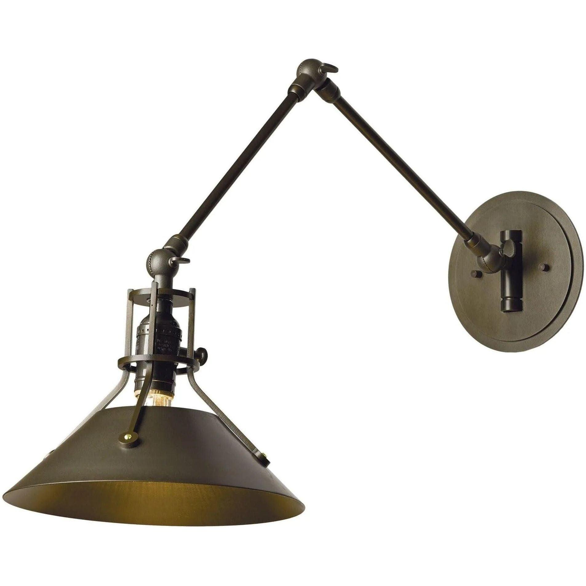 Hubbardton Forge - Henry 15-Inch One Light Wall Swing Arm - 209320-SKT-05-05 - Canada Light Shop