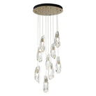 Hubbardton Forge - Luma 9-Light Large Crystal Round Pendant - 131101-SKT-LONG-10-CR - Canada Light Shop