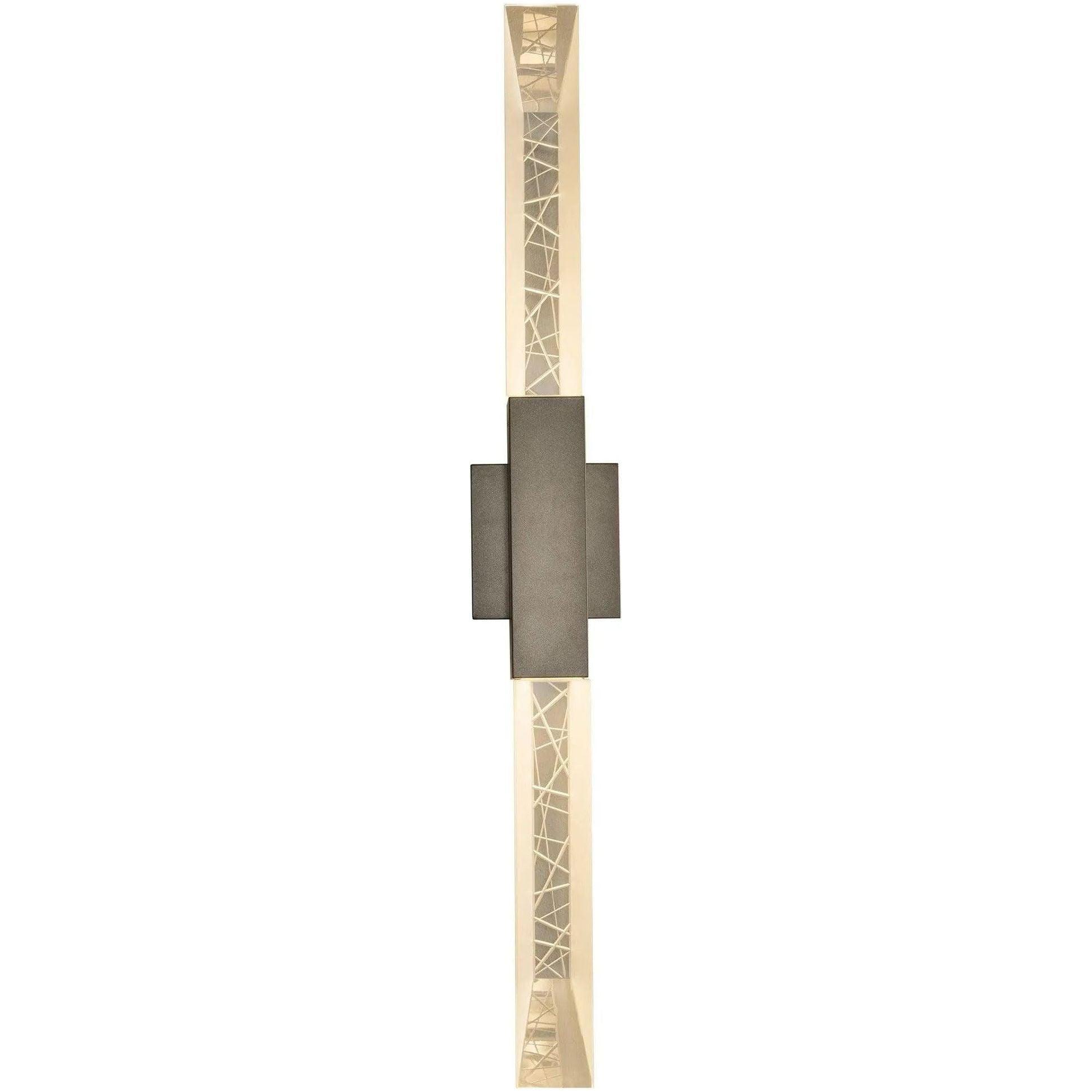 Hubbardton Forge - Refraction 35-Inch Two Light Outdoor Wall Sconce - 302623-SKT-77-ZM0618 - Canada Light Shop