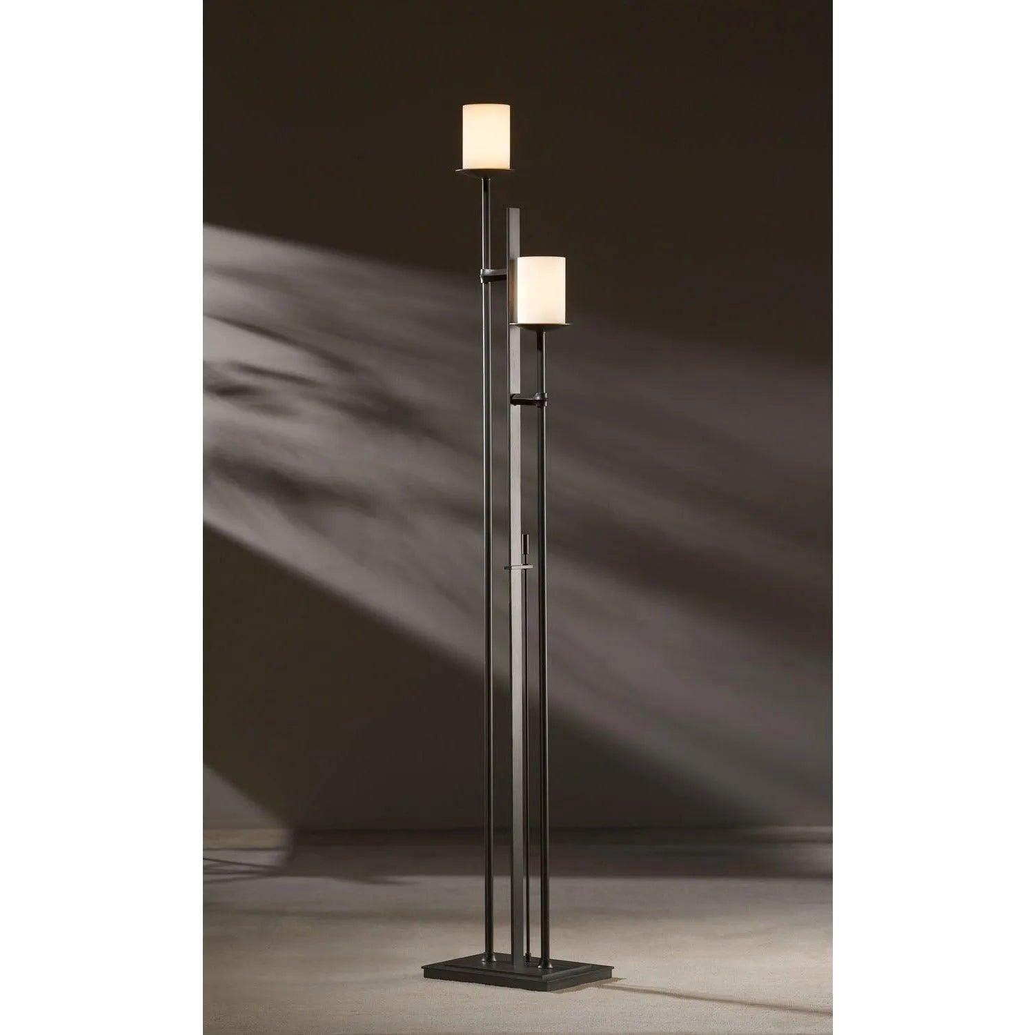 Hubbardton Forge - Rook 65-Inch Two Light Floor Lamp - 234903-SKT-07-GG0188 - Canada Light Shop