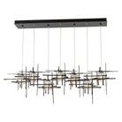 Hubbardton Forge - Tura 7-Light Seeded Glass Rectangular Pendant - 131095-SKT-STND-07-II0728 - Canada Light Shop