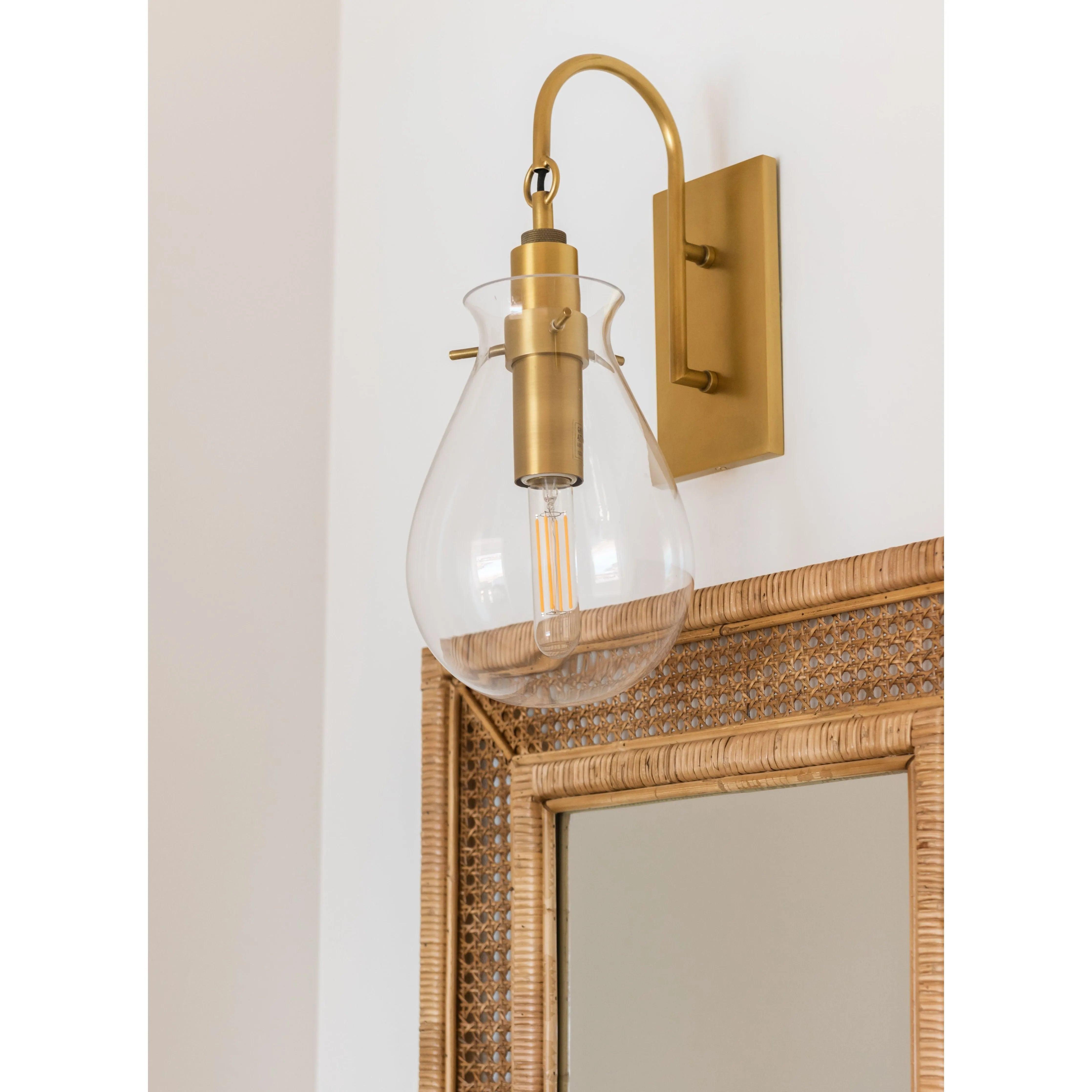 Hudson Valley Lighting - Ivy Wall Sconce - BKO100-AGB - Canada Light Shop