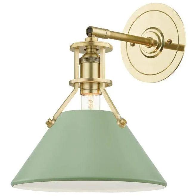 Hudson Valley Lighting - Painted No.2 Wall Sconce - MDS350-AGB/LFG - Canada Light Shop