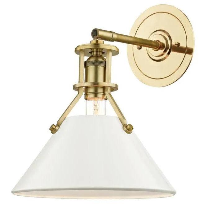 Hudson Valley Lighting - Painted No.2 Wall Sconce - MDS350-AGB/OW - Canada Light Shop