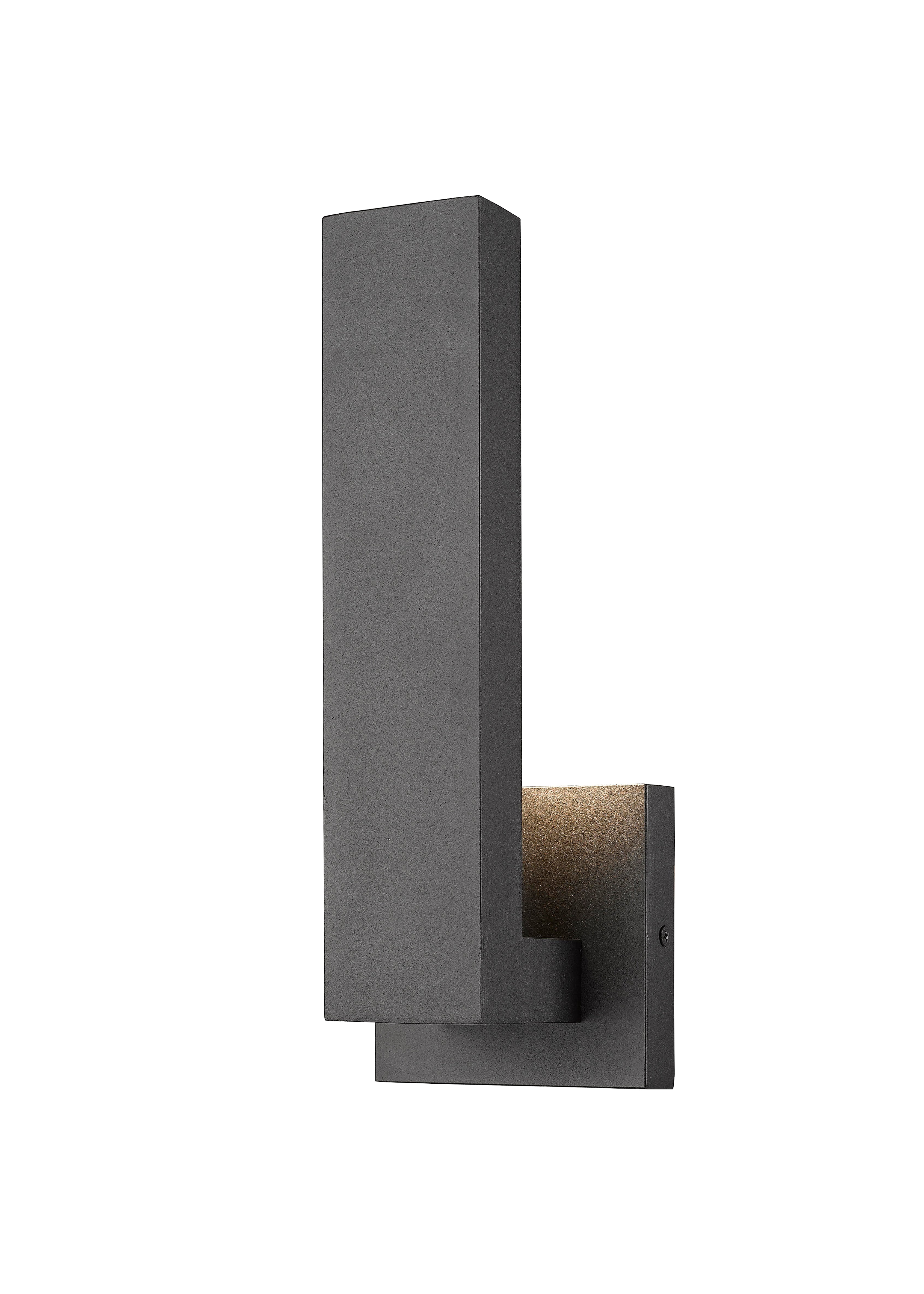 Z-Lite 576S-BK-LED Edge Outdoor Wall Light in Matte Black