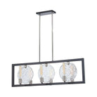 Justice Designs - Orion Island Chandelier - FSN-4380-CLRT-MBNK - Canada Light Shop