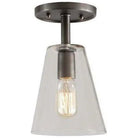JVI Designs - Grand Central Glass Cone Flush Mount - 1301-18 G1 - Canada Light Shop