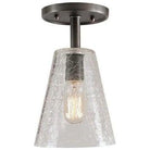JVI Designs - Grand Central Glass Cone Flush Mount - 1301-18 G2-CK - Canada Light Shop