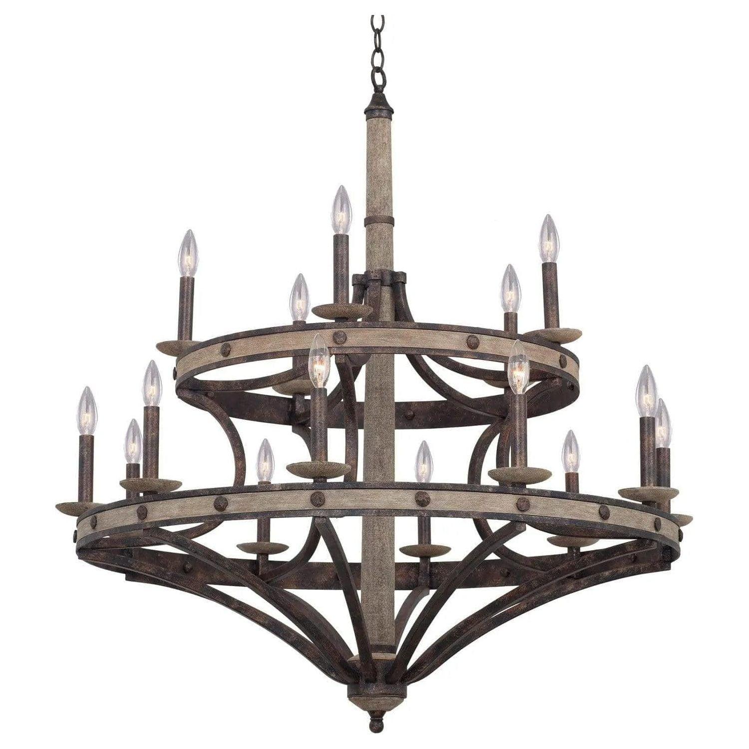 Kalco - Coronado 2-Tier Chandelier - 7040FG - Canada Light Shop
