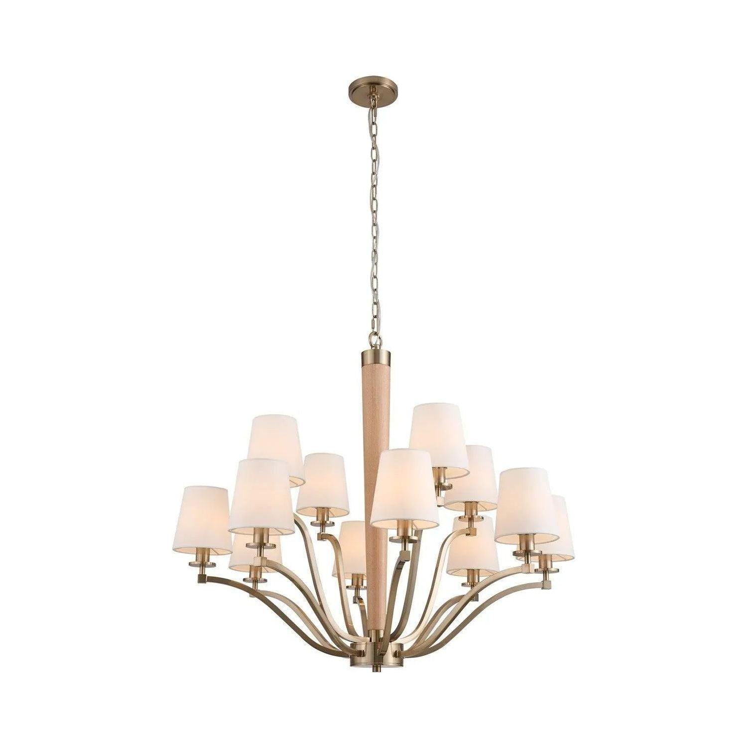 Kalco - Curva Chandelier - 518972BCG - Canada Light Shop