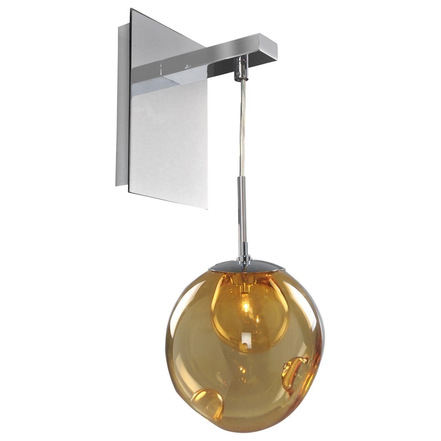 Kalco - Meteor Wall Bracket - 309520CH/AMBER - Canada Light Shop
