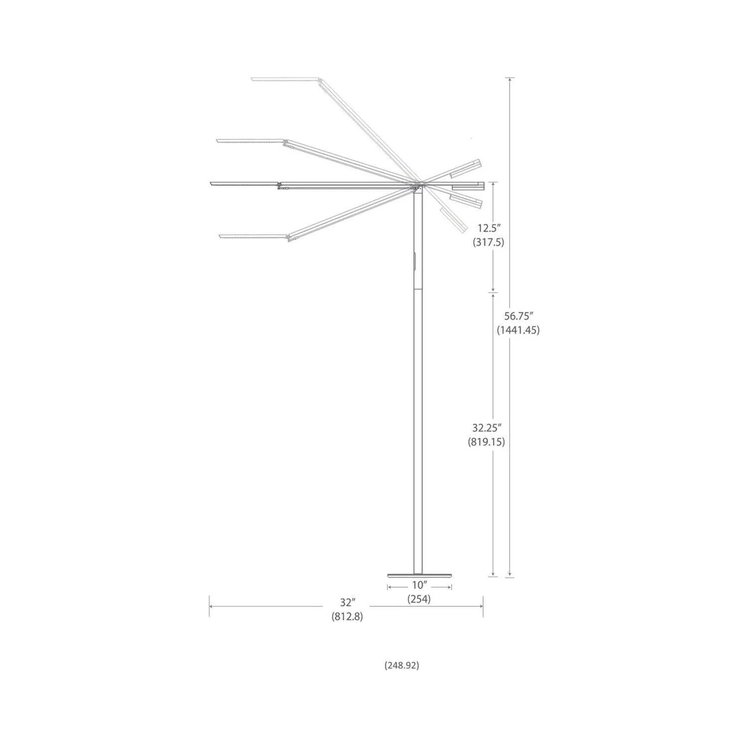 Koncept - Equo LED Floor Lamp - ELX-A-C-BLK-FLR - Canada Light Shop