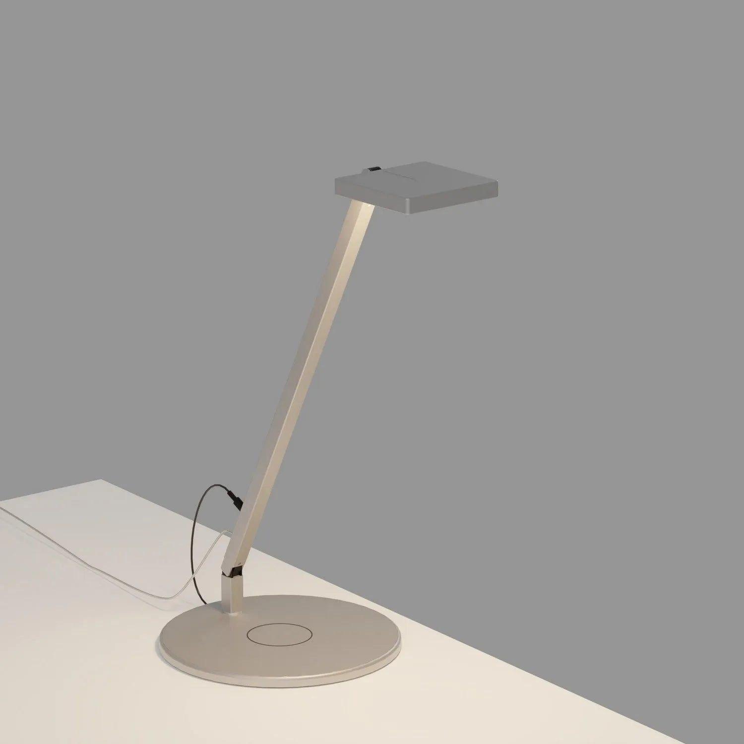 Koncept - Focaccia Solo LED Desk Lamp - FCD-1-SIL-QCB - Canada Light Shop