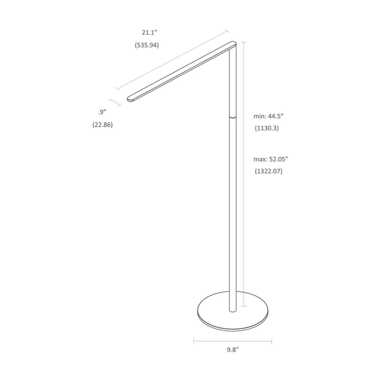 Koncept - Lady7 LED Floor Lamp - L7-MBK-FLR - Canada Light Shop