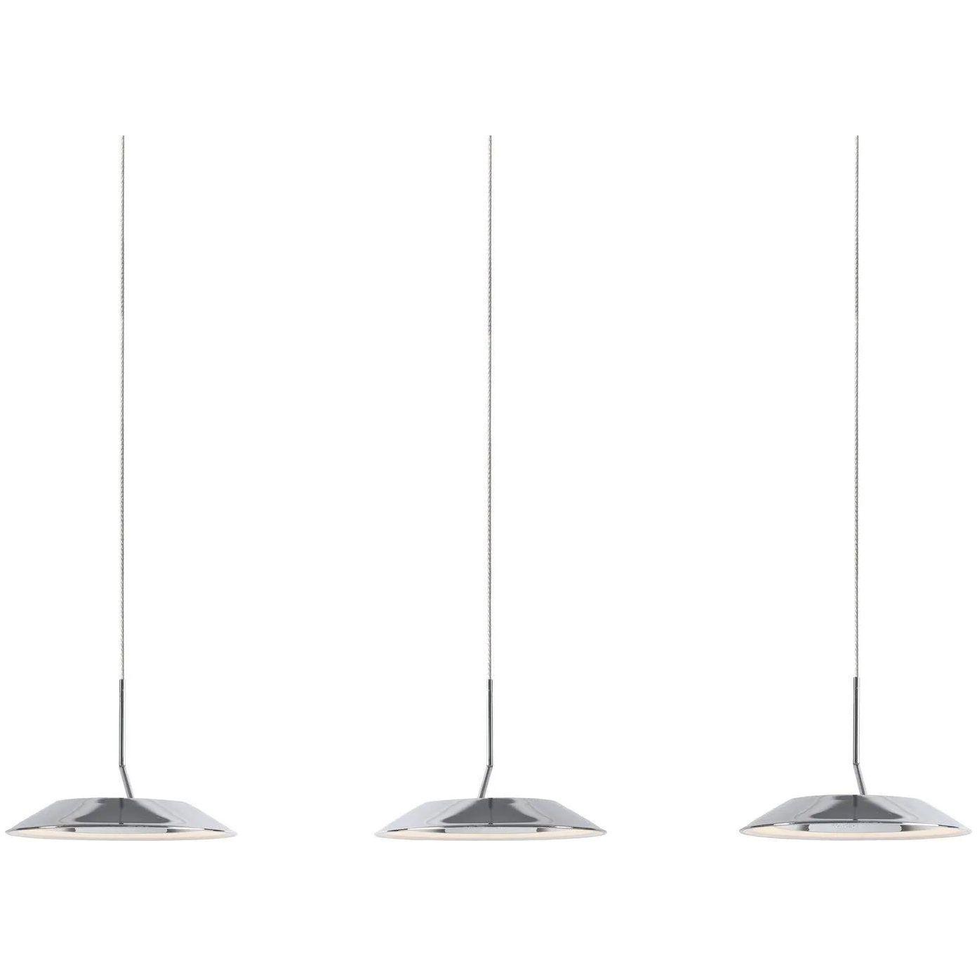 Koncept - Royyo LED Three Light Linear Suspension - RYP-L3-SW-CRM - Canada Light Shop
