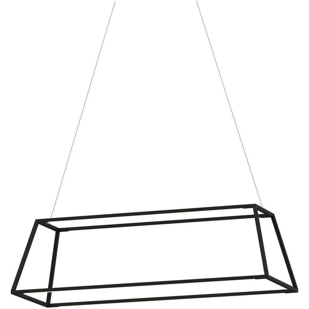 Koncept - Z-Bar Rise Rectangle 38-Inch LED Pendant - ZBP-38-RR-SW-MTB-CNP - Canada Light Shop