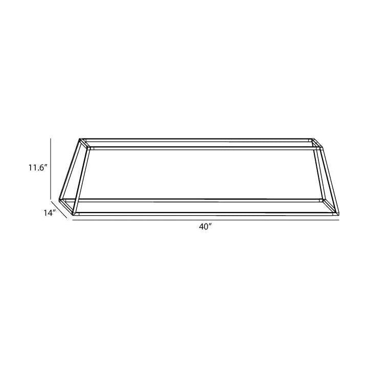 Koncept - Z-Bar Rise Rectangle 38-Inch LED Pendant - ZBP-38-RR-SW-MTB-CNP - Canada Light Shop