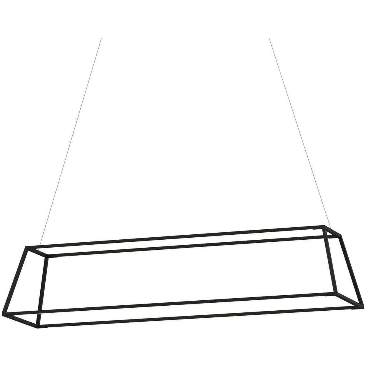 Koncept - Z-Bar Rise Rectangle 54-Inch LED Pendant - ZBP-54-RR-SW-MTB-CNP - Canada Light Shop
