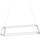 Koncept - Z-Bar Rise Rectangle 54-Inch LED Pendant - ZBP-54-RR-SW-SIL-CNP - Canada Light Shop