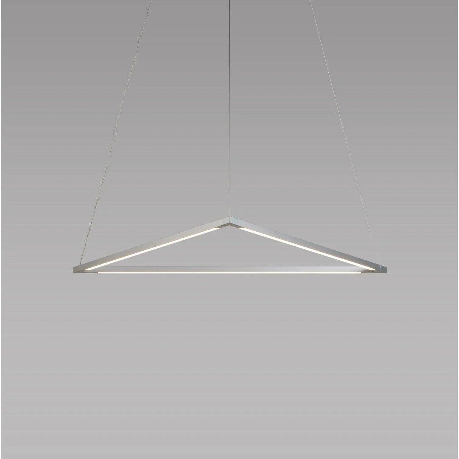 Koncept - Z-Bar Triangle 24-Inch LED Pendant - ZBP-24-T-SW-SIL-CNP - Canada Light Shop