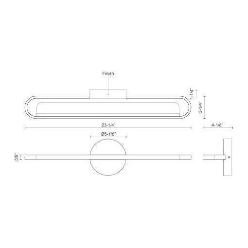Kuzco Lighting - Marlon LED Vanity - VL63724-BK - Canada Light Shop