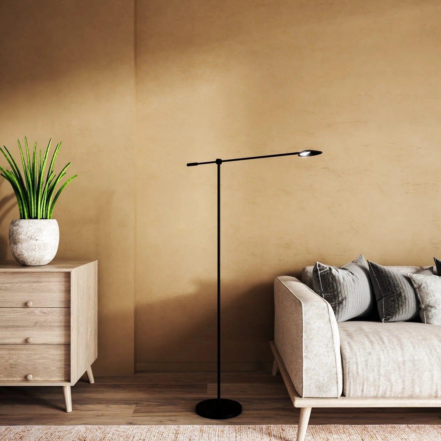 Kuzco Lighting - Rotaire LED Floor Lamp - FL90155-BK - Canada Light Shop