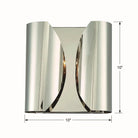 Crystorama - Monique Two Light Wall Mount - MOQ-A3692-PN - Canada Light Shop