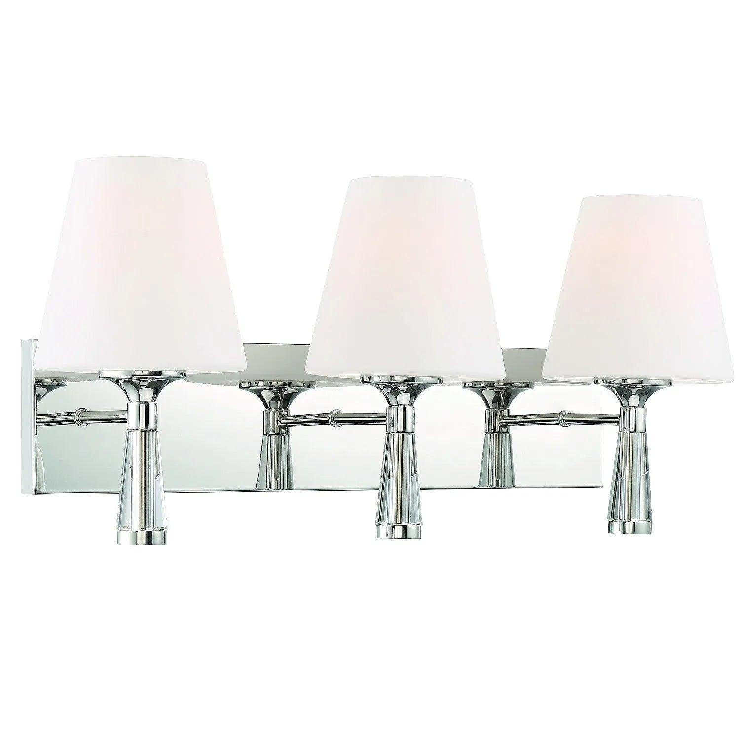 Crystorama - Ramsey Three Light Wall Mount - RAM-A3403-PN - Canada Light Shop