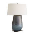 Arteriors 17367-943 Deagan Table Lamp in Gunmetal & Teal Reactive
